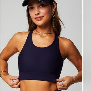 Fabletics High Impact Sports Bra, Navy Size L